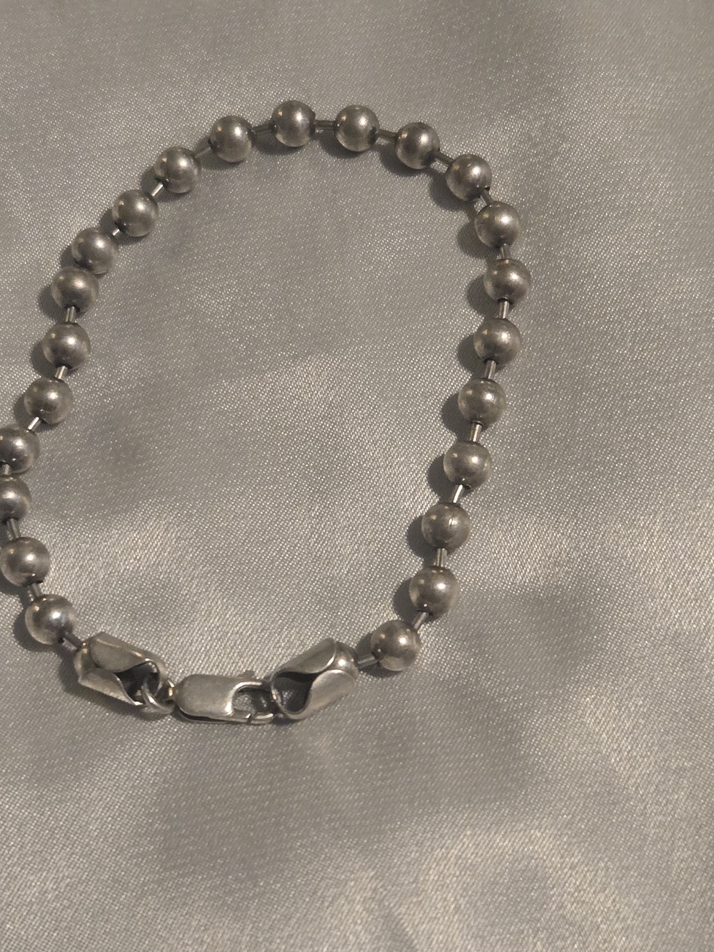 Silver 925 Ball Bead Bracelet - Women's Jewelry - Picture 3 of 5